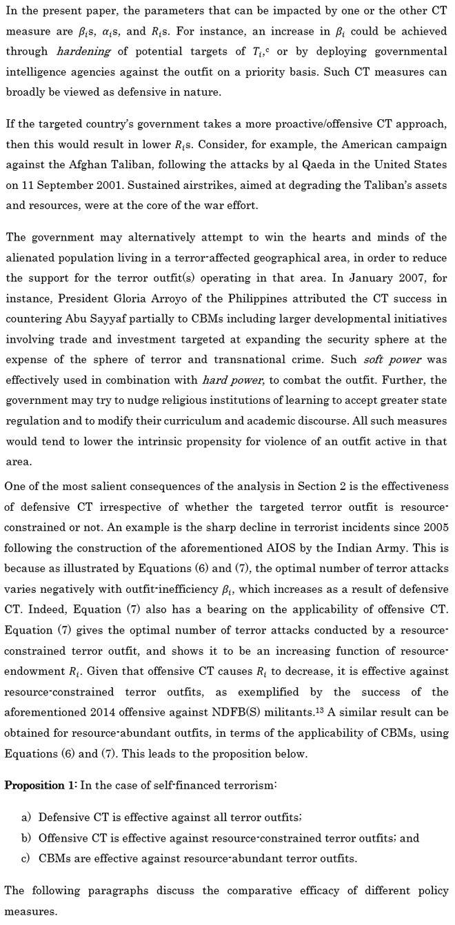 Terrorist Resources Proclivity For Attacks And An Effective Counterterrorism Framework