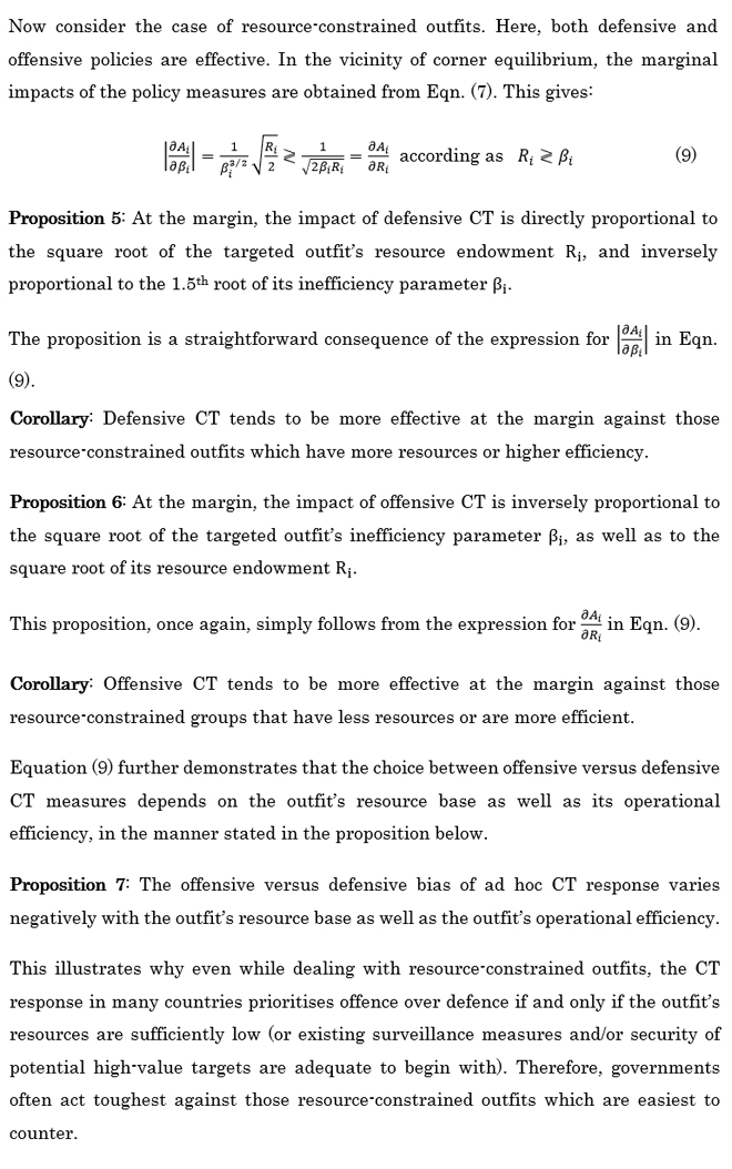 Terrorist Resources Proclivity For Attacks And An Effective Counterterrorism Framework