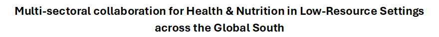 The First Step To Health Bridging Gaps In Maternal And Child Nutrition