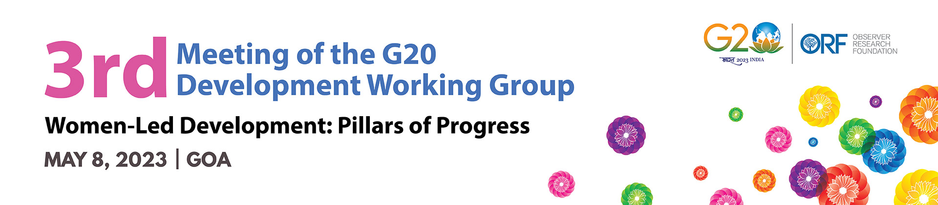 3rd Meeting of the G20 Development Working Group Women-Led Development: Pillars of Progress