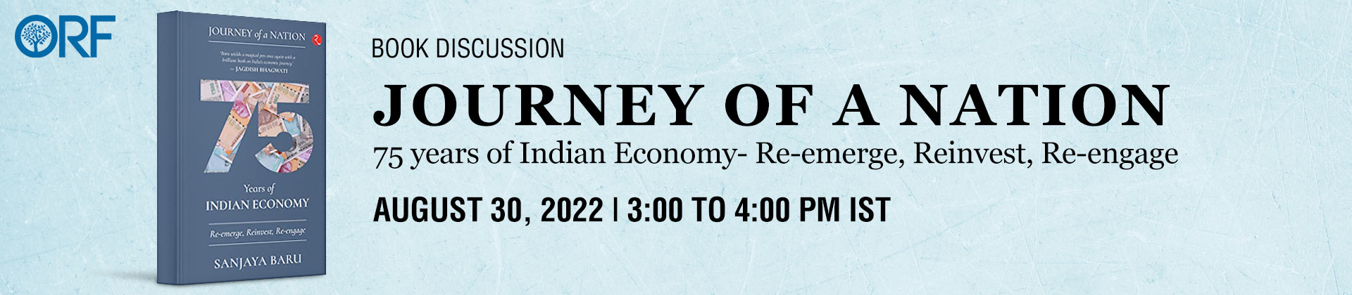 Book Discussion: <em>Journey of a nation: 75 years of Indian Economy- Re-emerge, Reinvest, Re-engage</em>