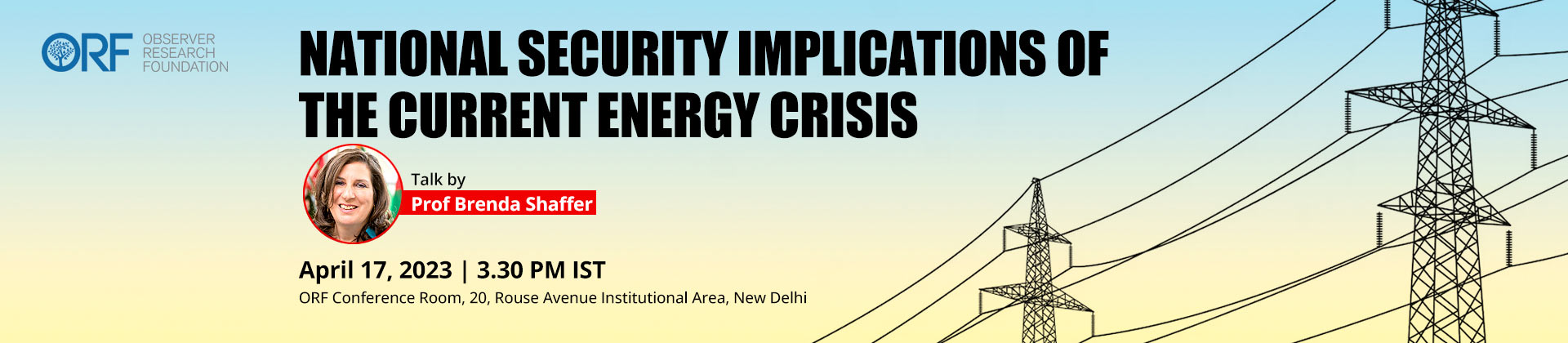 Talk on ‘National Security Implications of the Current Energy Crisis’