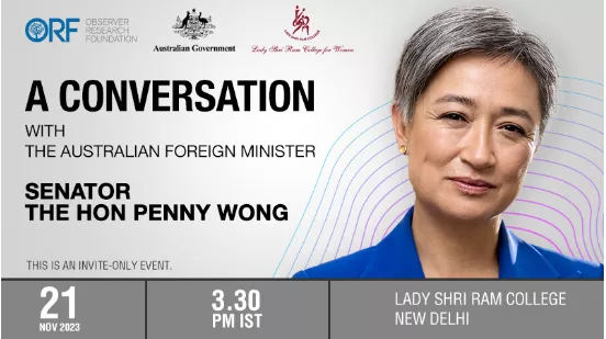 A Conversation with the Australian Foreign Minister