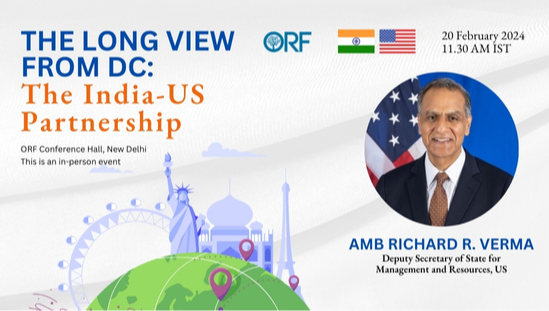 The Long View from DC: The India-US Partnership  