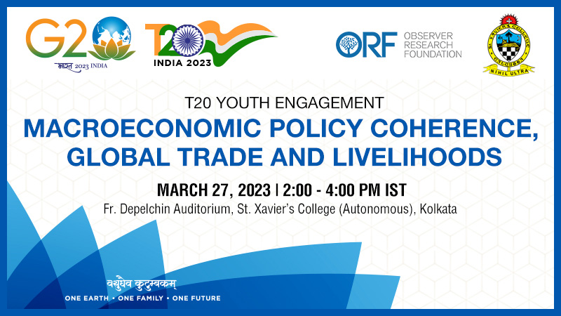 T20 Youth Engagement | Macroeconomic Policy Coherence, Global Trade and Livelihoods