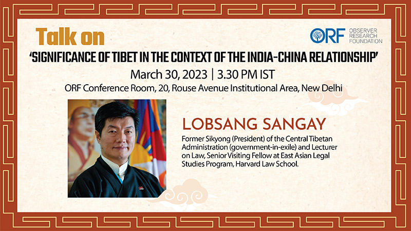 Talk on Significance of Tibet in the Context of the India-China Relationship