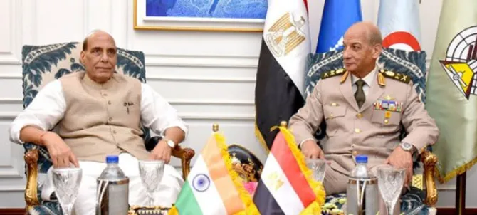 मेना (MENA) क्षेत्र के साथ सैन्य सहयोग में भारत-मिस्र संबंध की भूमिका