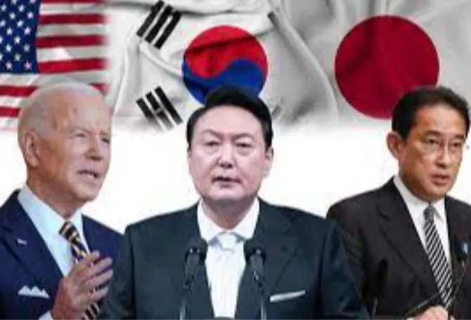 अमेरिका-जपान-दक्षिण कोरिया या त्रिपक्षीय युती समोरील चीनचे आव्हान