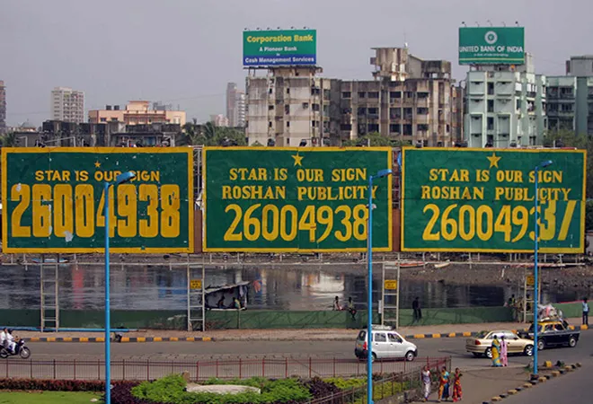 Advertisement hoardings in Indian cities