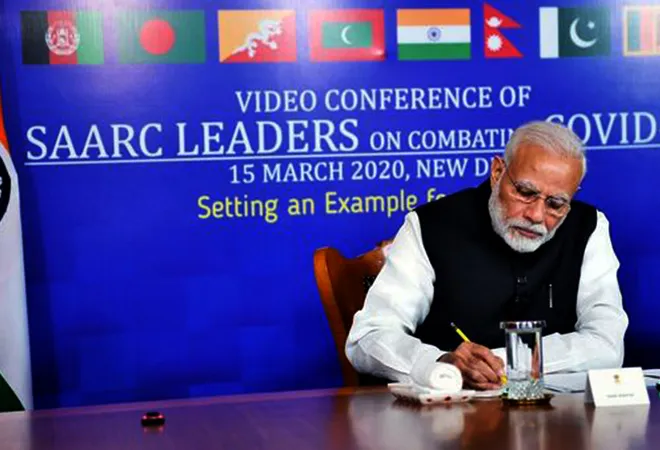 COVID-19 diplomacy: Social distancing, virtual closeness in SAARC