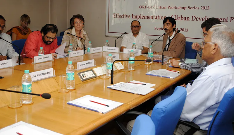 ORF-GIZ Urban Workshop Series Need for effective implementation of urban development plans  