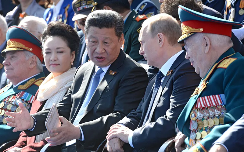 Russia hugs China  