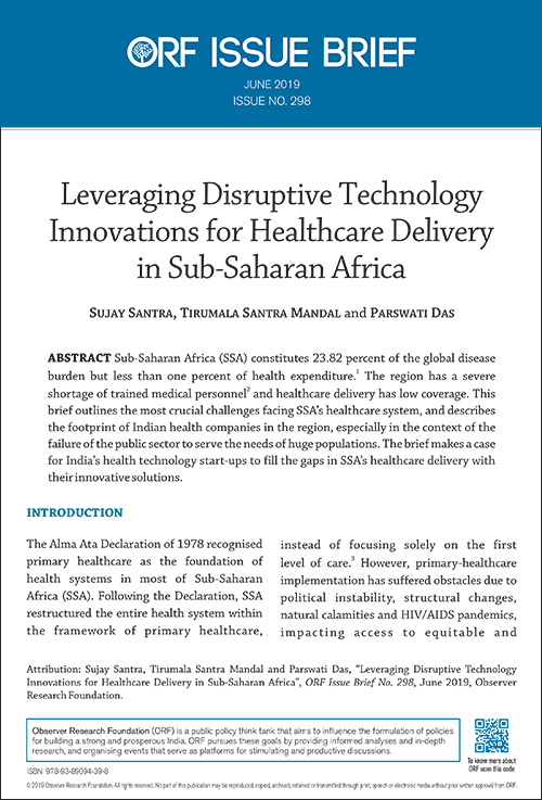Leveraging disruptive technology innovations for healthcare delivery in Sub-Saharan Africa  