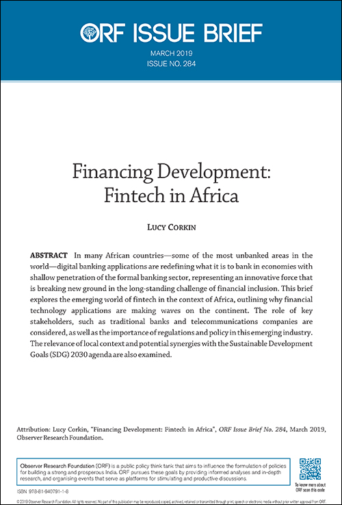 Financing development: Fintech in Africa  