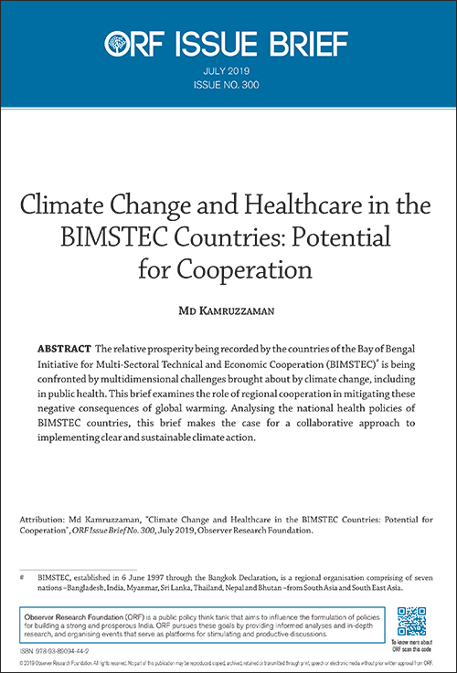 Climate change and healthcare in the BIMSTEC countries: Potential for cooperation  