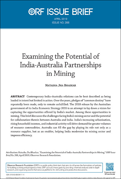 Examining the potential of India–Australia partnerships in mining  