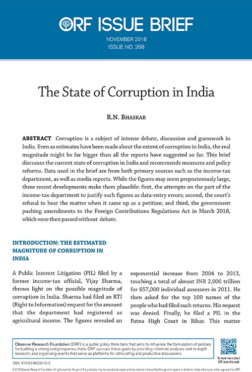 The state of corruption in India  