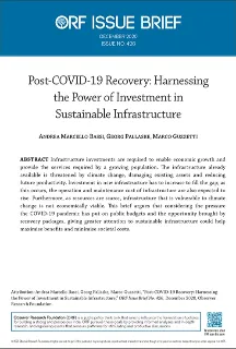 Post-COVID19 Recovery: Harnessing the Power of Investment in Sustainable Infrastructure