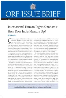 International Human Rights Standards: How Does India Measure Up?