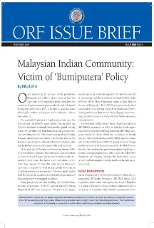 Malaysian Indian Community: Victim of ‘Bumiputera’ Policy