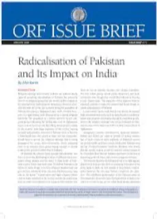 Radicalisation of Pakistan and Its Impact on India