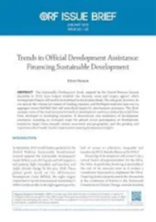 Trends in official development assistance: Financing sustainable development