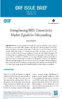 Strengthening BBIN connectivity: Market signals for policymaking  