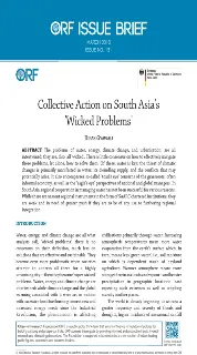 Collective action on South Asia’s ‘wicked problems’