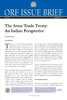 The Arms Trade Treaty: An Indian Perspective  