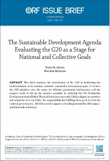 The Sustainable Development Agenda: Evaluating the G20 as a Stage for National and Collective Goals  