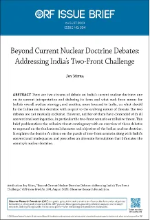 Beyond Current Nuclear Doctrine Debates: Addressing India’s Two-Front Challenge  