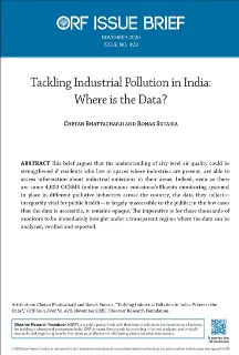 Tackling Industrial Pollution in India: Where is the Data?