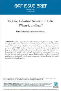 Tackling Industrial Pollution in India: Where is the Data?  