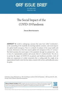 The Social Impact of the COVID19 Pandemic