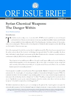Syrian Chemical Weapons:The Danger Within