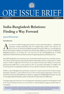 India-Bangladesh Relations: Finding a Way Forward  