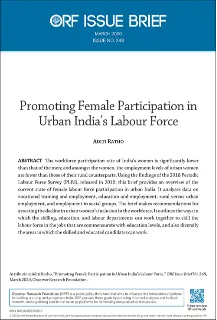 Promoting female participation in urban India’s labour force  