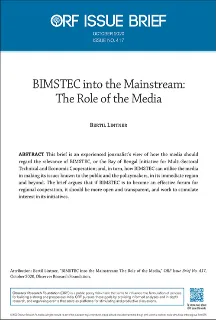 BIMSTEC into the mainstream: The role of the media