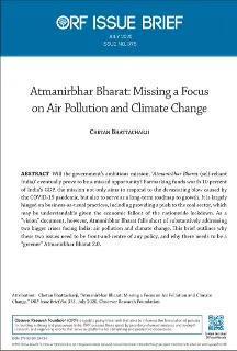 Atmanirbhar Bharat: Missing a focus on air pollution and climate change