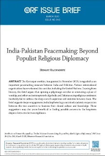 India-Pakistan peacemaking: Beyond populist religious diplomacy
