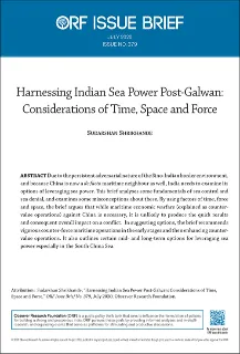 Harnessing Indian Sea Power Post-Galwan: Considerations of Time, Space and Force
