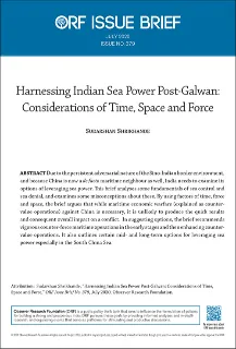 Harnessing Indian Sea Power Post-Galwan: Considerations of Time, Space and Force  