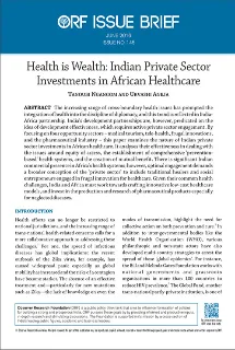 Health is Wealth: Indian Private Sector Investments in African Healthcare