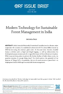 Modern Technology for Sustainable Forest Management in India  