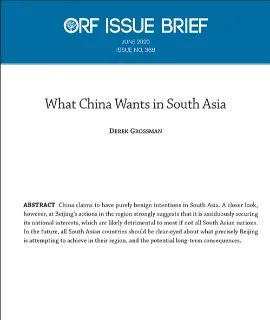 What China Wants in South Asia
