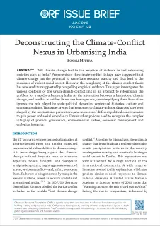 Deconstructing the Climate-Conflict Nexus in Urbanising India