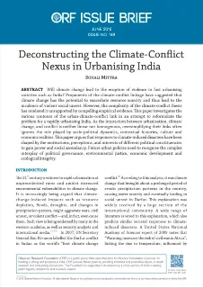 Deconstructing the Climate-Conflict Nexus in Urbanising India  