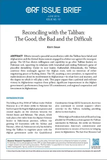 Reconciling with the Taliban: The Good, the Bad and the Difficult  