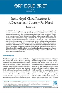India-Nepal-China Relations and A Development Strategy For Nepal