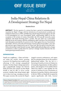 India-Nepal-China Relations and A Development Strategy For Nepal  